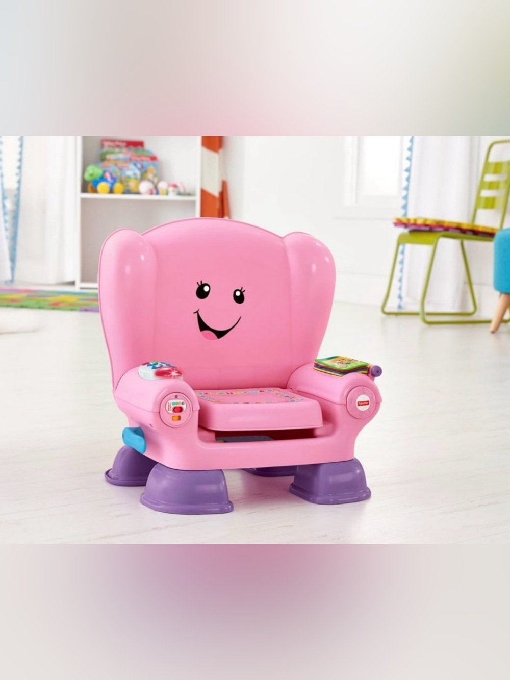 Pink Fisher-Price Laugh & Learn Smart Stages Chair